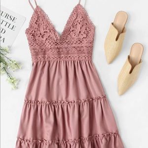 pink cami dress